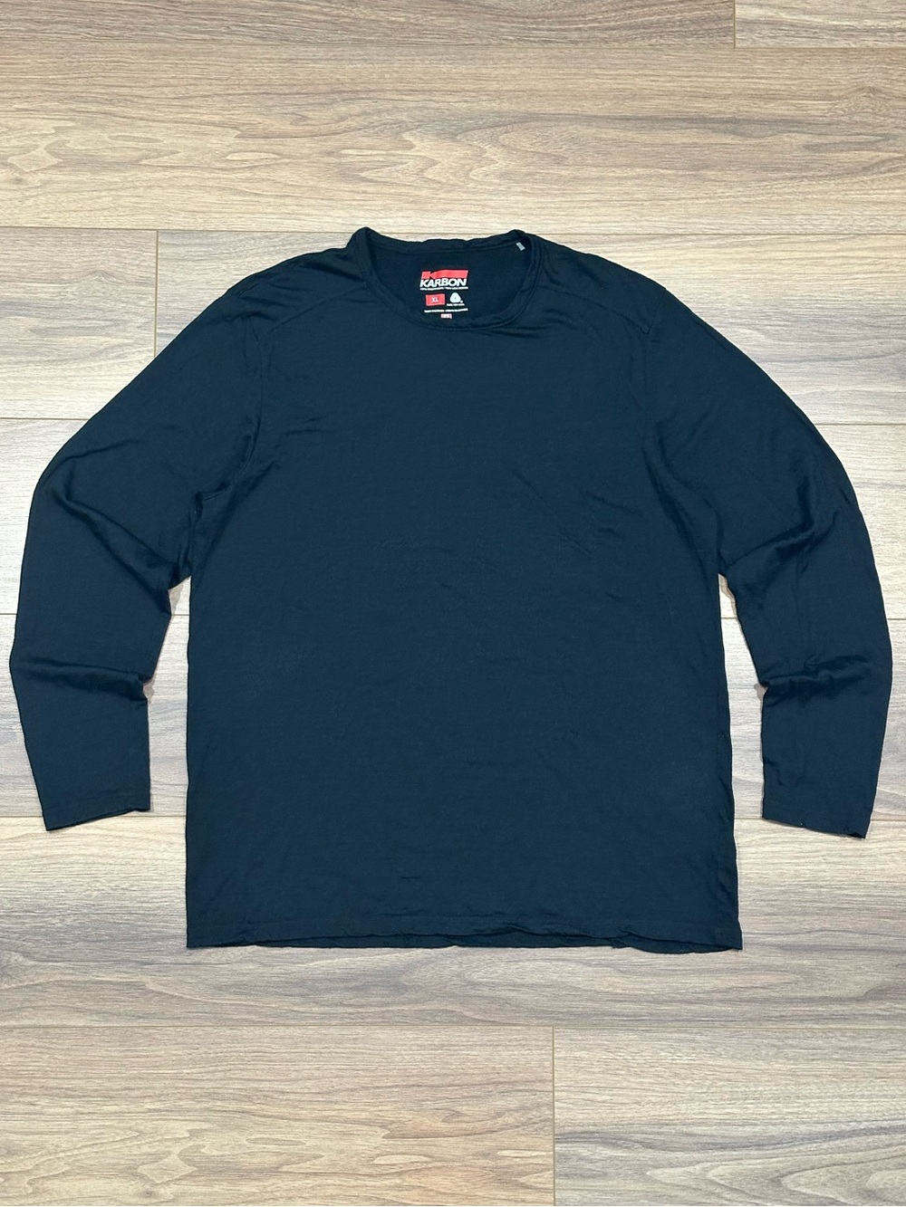 Karbon Merino Wool Long Sleeve in Black Size XL